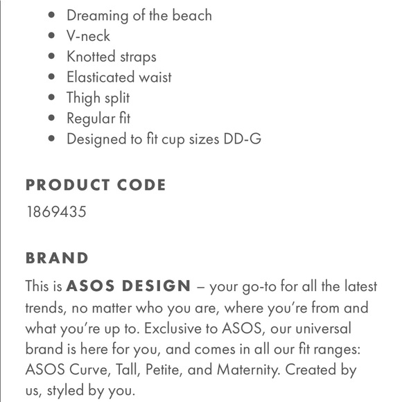 ASOS Fuller Bust Beach Maxi Black Size 6 - Picture 9 of 9